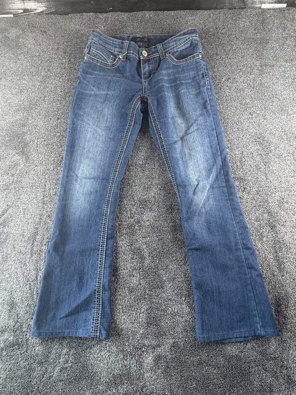 Seven7 Women’s Bootcut Jeans Size 4 Medium Wash Mid Rise Stretch Denim